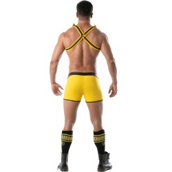 Aprovechar de la marca TOF PARIS - Arnés Bulldog Neoprene Tof Paris - Amarillo - Ref : TOF256J