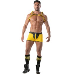 Harness of the brand TOF PARIS - Bulldog Neoprene Harness Tof Paris - Yellow - Ref : TOF256J