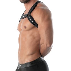 Harness of the brand TOF PARIS - Bulldog Neoprene Harness Tof Paris - Black - Ref : TOF256N