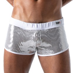 Short of the brand TOF PARIS - Star Mini Shorts Tof Paris - Silver - Ref : TOF179A