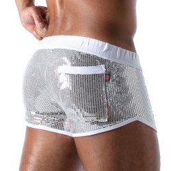 Short of the brand TOF PARIS - Star Mini Shorts Tof Paris - Silver - Ref : TOF179A