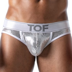 Suspensorios de la marca TOF PARIS - Jockstrap Star Tof Paris - Plata - Ref : TOF173A