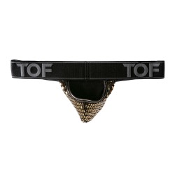 Thong of the brand TOF PARIS - Star Stringless Thong Tof Paris - Gold - Ref : TOF174O