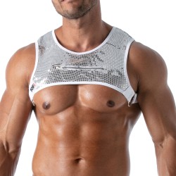 Geschirr der Marke TOF PARIS - Harness mit Tasche Star Tof Paris - Silber - Ref : TOF176A