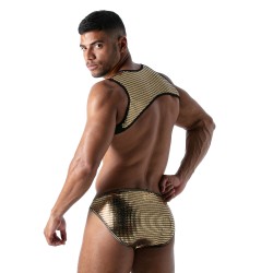 Geschirr der Marke TOF PARIS - Harness mit Tasche Star Tof Paris - Gold - Ref : TOF176O