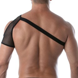 Harness of the brand TOF PARIS - Circuit Mesh Shoulder Harness Tof Paris - Black - Ref : TOF237N