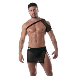 Harness of the brand TOF PARIS - Circuit Mesh Shoulder Harness Tof Paris - Black - Ref : TOF237N