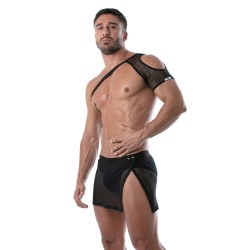 Harness of the brand TOF PARIS - Circuit Mesh Shoulder Harness Tof Paris - Black - Ref : TOF237N