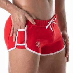 Short of the brand TOF PARIS - Retro Shorts Tof Paris - Red - Ref : TOF271R