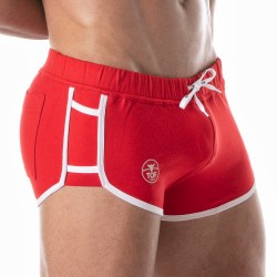 Breve del marchio TOF PARIS - Short Retro Tof Paris - Rosso - Ref : TOF271R