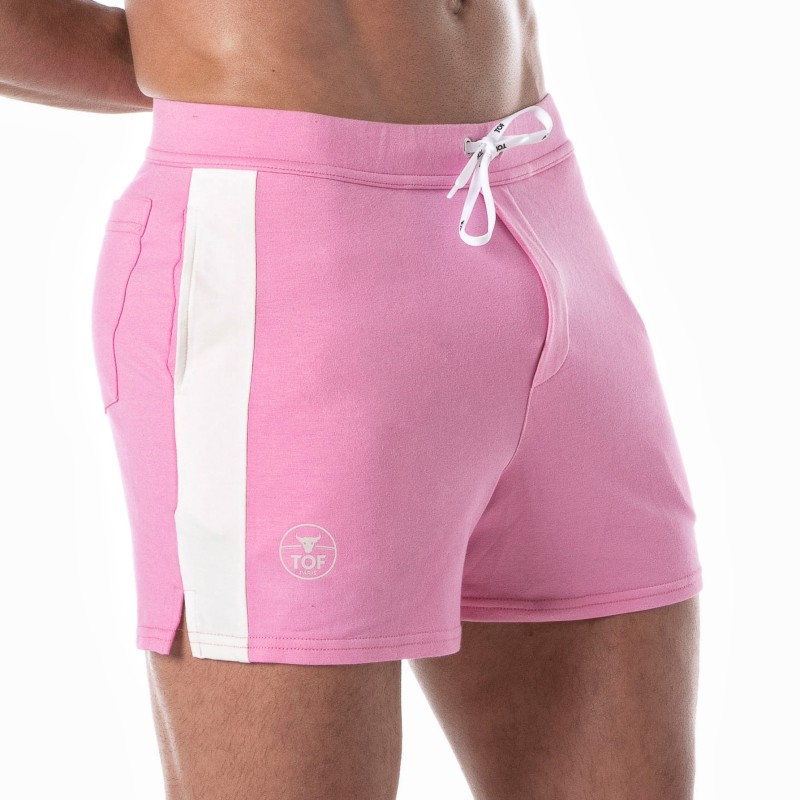 Kurze der Marke TOF PARIS - Football Shorts Tof Paris - Rosa - Ref : TOF272P