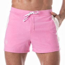 Short de la marque TOF PARIS - Short Football Tof Paris - Rose - Ref : TOF272P