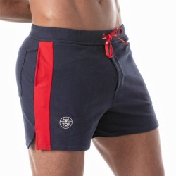 Short de la marque TOF PARIS - Short Football Tof Paris - Bleu Marine - Ref : TOF272BM