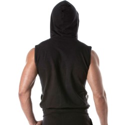 Jacket of the brand TOF PARIS - Zipped Sleeveless Hoodie Tof Paris - Black - Ref : TOF273N