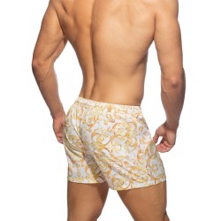 Shorts de baño de la marca ADDICTED - Pantalones cortos de baño blanc de Versailles - Ref : ADS205 C01