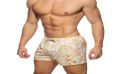 Shorts de baño de la marca ADDICTED - Pantalones cortos de baño blanc de Versailles - Ref : ADS205 C01