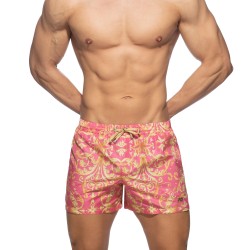 T-Shirt Made In France de la marca ADDICTED - Pantalones cortos de baño rosa de Versailles - Ref : ADS205 C05