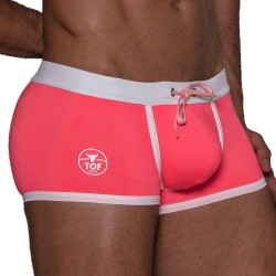 Boxer, shorty de bain de la marque TOF PARIS - Maillot de bain taille basse Neon Tof Paris - Rose fluo - Ref : TOF268P