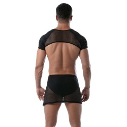 Underwear of the brand TOF PARIS - Circuit Tof Paris Fishnet Paréo - Black - Ref : TOF238N