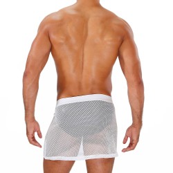 Underwear of the brand TOF PARIS - Circuit Tof Paris Fishnet Paréo - White - Ref : TOF238B