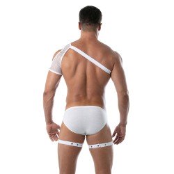 Harness of the brand TOF PARIS - Circuit Tof Paris Thigh Harness - White - Ref : TOF240BUS