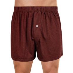 Underpants of the brand EMINENCE - Men s floating underpants Mercerized cotton chain patterne Eminence - burgundy - Ref : 5E54 2