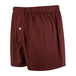 Boxershorts der Marke EMINENCE - Schwimmende Unterhose für Herren Mercerisierte Baumwolle mit Kettengliedmuster Eminence - burgu