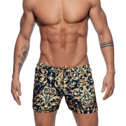 Shorts de baño de la marca ADDICTED - Pantalones cortos de baño azul marino de Versailles - Ref : ADS205 C09