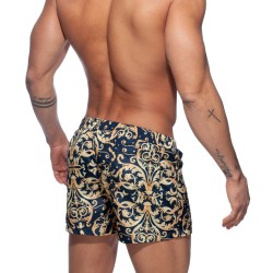 Shorts de baño de la marca ADDICTED - Pantalones cortos de baño azul marino de Versailles - Ref : ADS205 C09