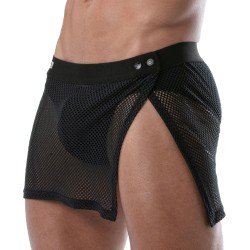 Underwear of the brand TOF PARIS - Circuit Tof Paris Fishnet Paréo - Black - Ref : TOF238N