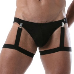 Harness of the brand TOF PARIS - Circuit Tof Paris Thigh Harness - Black - Ref : TOF240NUS