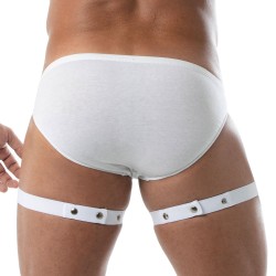 Harness of the brand TOF PARIS - Circuit Tof Paris Thigh Harness - White - Ref : TOF240BUS