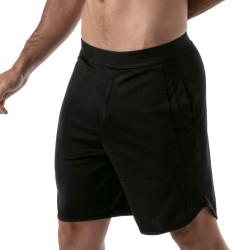 Short of the brand TOF PARIS - Gym Long shorts Tof Paris - Black - Ref : TOF146N