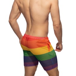 Bermuda del marchio ADDICTED - Bermuda mesh Arcobaleno - Ref : AD1168 C01