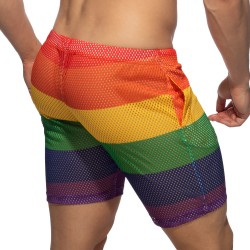 Bermuda del marchio ADDICTED - Bermuda mesh Arcobaleno - Ref : AD1168 C01