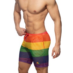 Bermuda del marchio ADDICTED - Bermuda mesh Arcobaleno - Ref : AD1168 C01