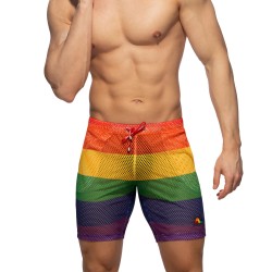 Bermuda del marchio ADDICTED - Bermuda mesh Arcobaleno - Ref : AD1168 C01