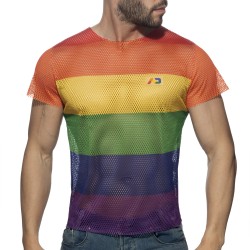 Short Sleeves of the brand ADDICTED - Rainbow mesh T-shirt - Ref : AD1167 C01