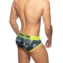 Slip de la marca ADDICTED - Slip swimderwear army - Ref : AD1150 C17