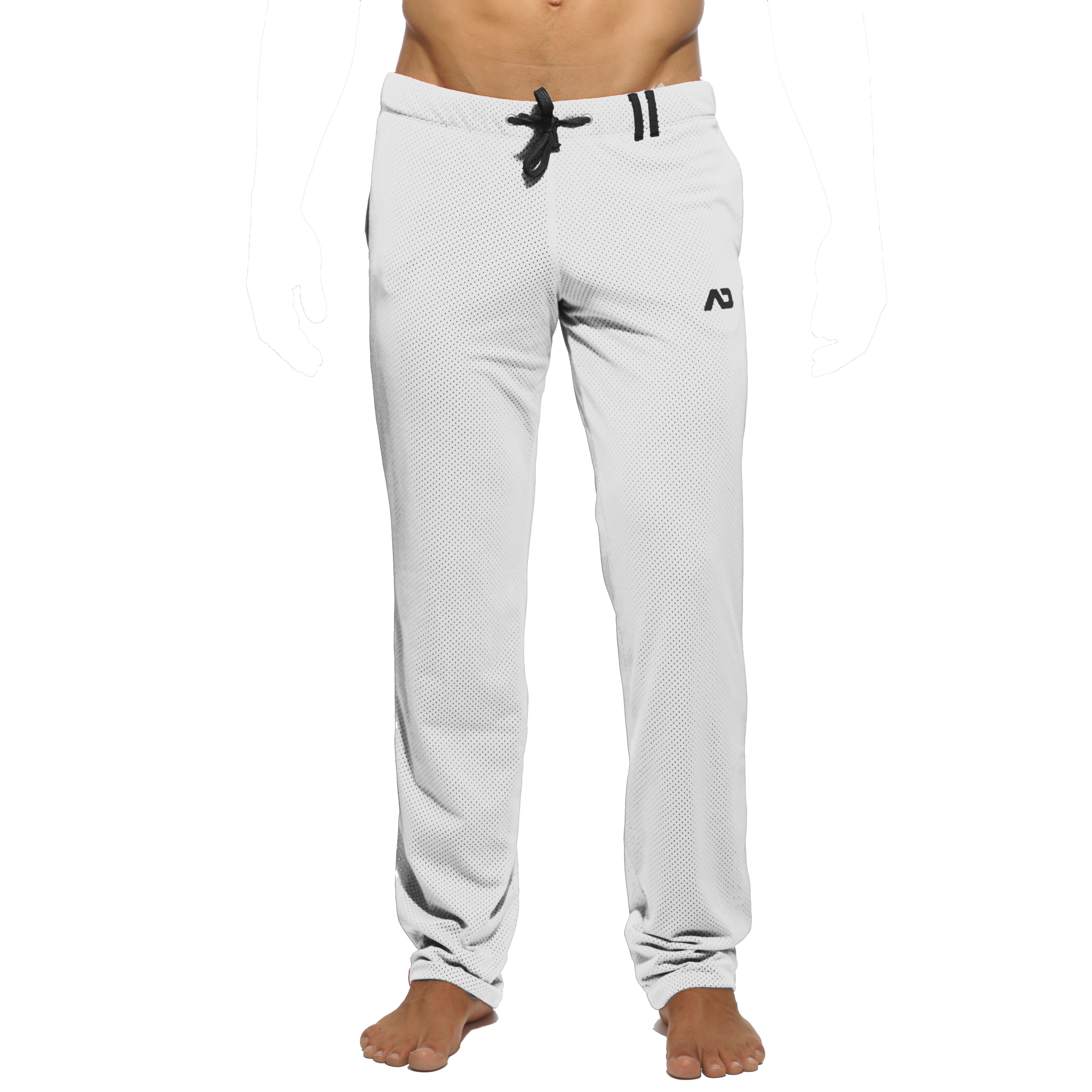 carne lona soltar Pantalones de malla de lazo - blanco - ADDICTED : venta de Pantalon...