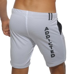 Bermuda of the brand ADDICTED - Loop-mesh bermuda shorts - white - Ref : AD357 C01