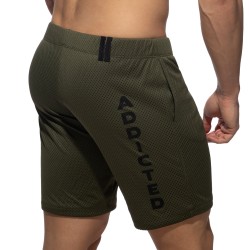 Bermuda der Marke ADDICTED - Loop-Mesh-Bermudashorts - khaki - Ref : AD357 C12