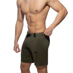 Bermuda del marchio ADDICTED - Bermuda loop-mesh - khaki - Ref : AD357 C12