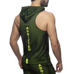 Giacca del marchio ADDICTED - Sleeveless loop-mesh hoody - nero - Ref : AD355 C10