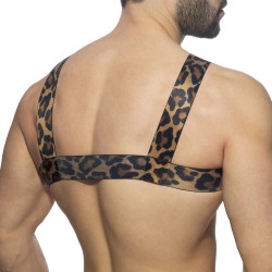 Harnais élastique léopard