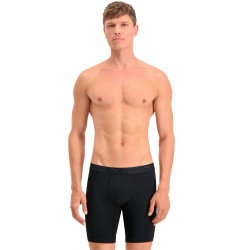 Boxershorts, Shorty der Marke PUMA - PUMA Microfiber Long Sports Boxer (2er-Set) - schwarz - Ref : 701210963 001