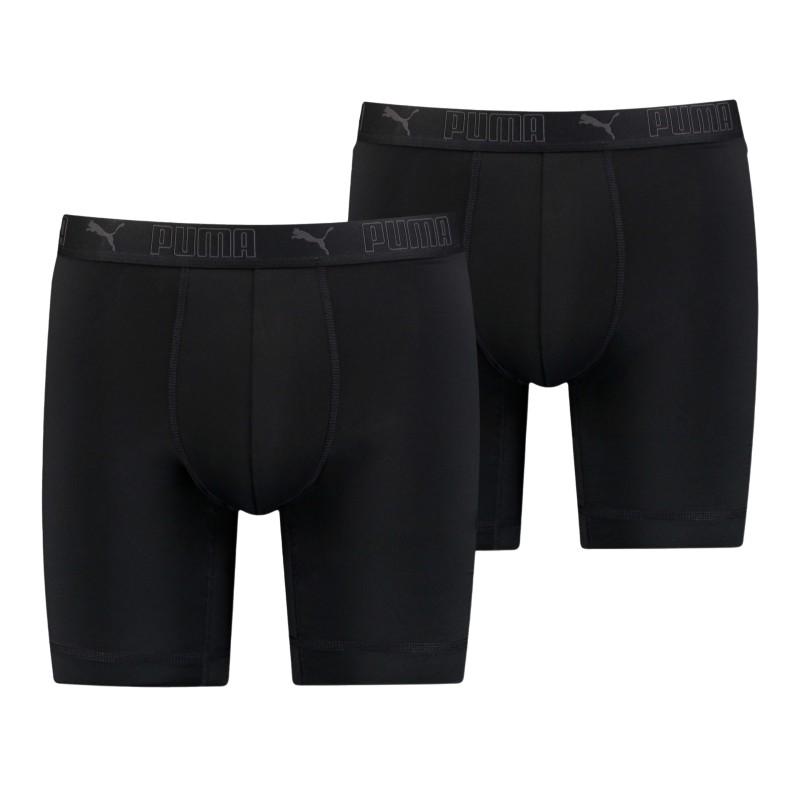 Boxershorts, Shorty der Marke PUMA - PUMA Microfiber Long Sports Boxer (2er-Set) - schwarz - Ref : 701210963 001