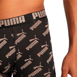 Boxer shorts, Shorty of the brand PUMA - Set of 2 boxers All-Over-Print Logo - black - Ref : 100001512 009