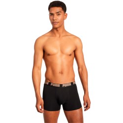 Shorts Boxer, Shorty de la marca PUMA - Juego de 2 boxers All-Over-Print Logo - negro - Ref : 100001512 009