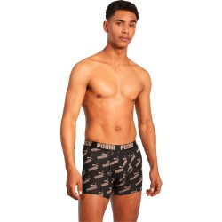 Shorts Boxer, Shorty de la marca PUMA - Juego de 2 boxers All-Over-Print Logo - negro - Ref : 100001512 009